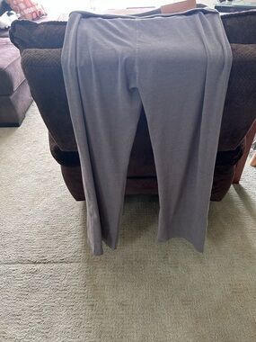 Soft Gray Straight-Leg Lounge Pants